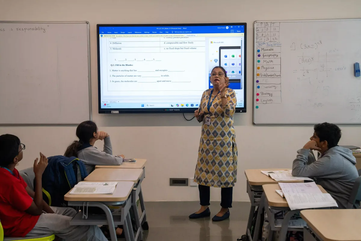 Modern Classroom with IFP Panel
